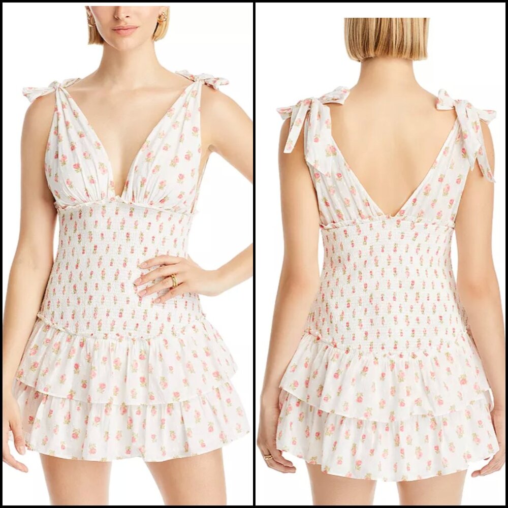 LoveShackFancy Floral Rossi Dress - M
